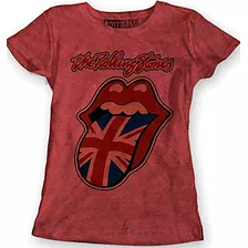 The Rolling Stones Roja Classic Rock Blusa Dama Rott Wear 