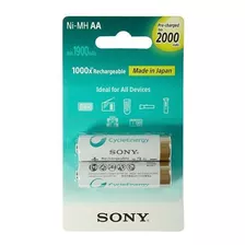 Pilha Recarregável Aa Sony Nh-aa-b2kn 2000mah 1.2v - 2 Uni