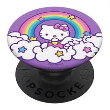 Soporte De Celular Hello Kitty Rainbow Angel Popsockets Gri