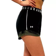 Short Under Armour Play Up 3.0 Trico Training Ngo/vrd Mujer