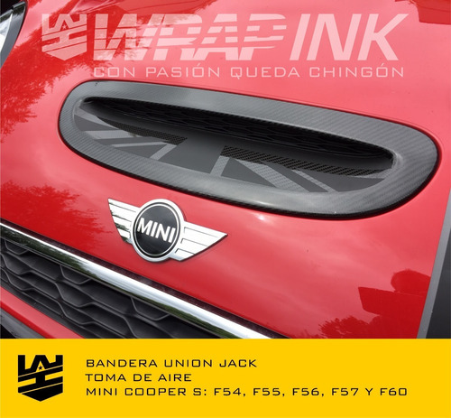 Sticker Toma De Aire Mini Cooper S 2014-2020 Foto 5