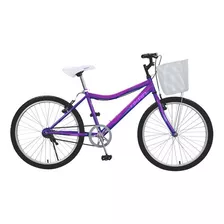 Bicicleta Okan Dama R24 Perla Cuadro Acero - La Tentación Color Violeta