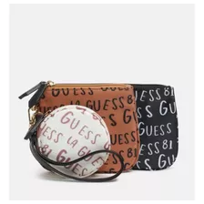 Guess Set 3 Bolsos Estilo Logo Wristlet Pouch Dx23369