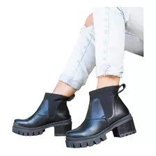 Botas Mujer Borcego Cuero Simil Dama Moda Garrix Araquina