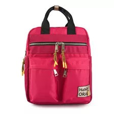 Mochila Blanc Mediana Fucsia