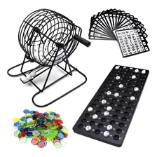 Bingo Profissional Metal Jogo 75 Bolinhas Brinquedo Infantil