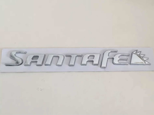 Emblema En Letras Hyundai Santafe Mod: 2005 A 2013 Foto 3