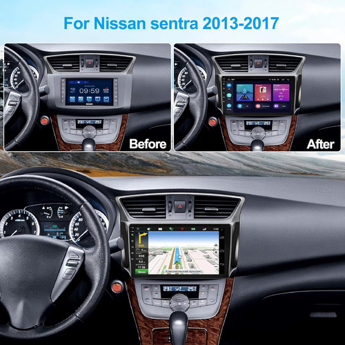 Estreo De Coche Android 11 Para Radio Nissan Sentra 2013-20 Foto 2