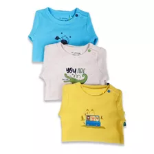 Pack 3 Pzas Body Bebé Niño Multicolor Pillin (pvz202-24sur)