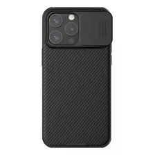 Capa Anti Impacto Nillkin Camshield Pro - iPhone 15 Pro Max Cor Preto