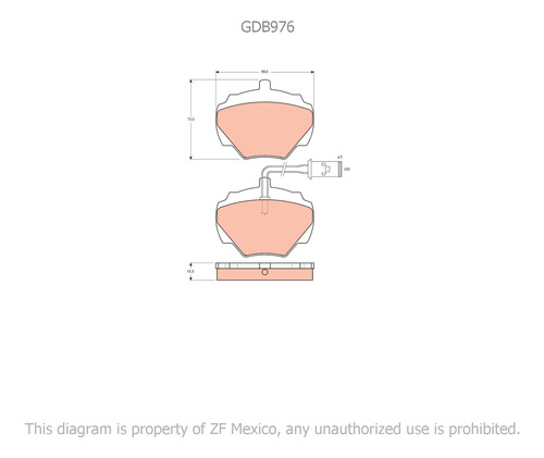 Balatas Traseras Land Rover Discovery Se7 1996 - 1998 Foto 2