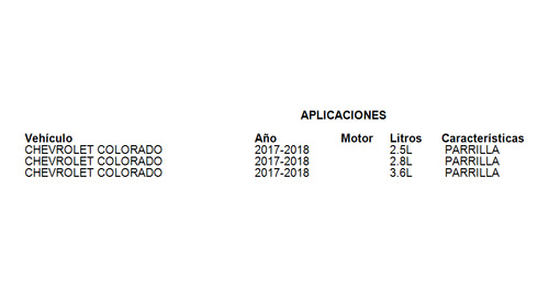 Emblema Parrilla Chevrolet Colorado 2017-2018 3.6l Gm Parts Foto 3