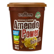 Pasta De Amendoim Integral Doce De Leite Dacolônia Amendo Power Pote 450g