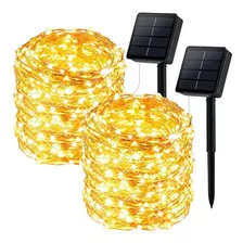 Serie Luces Solares Exterior 240 Led 26 Meters 2pack