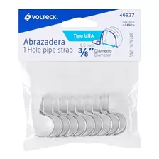 Bolsa Con 10 Abrazaderas 3/8' Tipo Uña Para Tubo, Volteck