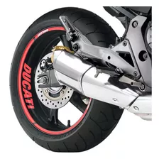 Friso Refletivo Para Roda Moto Ducati X Diavel S Vemelho