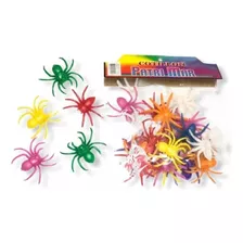 Arañas Chicas X 24 Patrimar Multicolor De 6 Cm. Juguetitos 