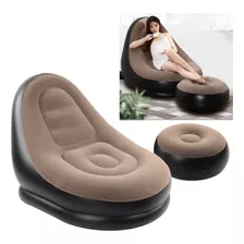 Sillones Sofá Inflable Portátil Plegable Con Reposapiés