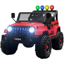 Carro Electrico Jeep Wrangler Rojo Uenjoy Ride Control Remo