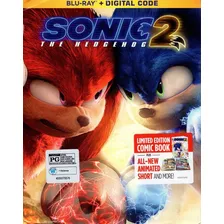 Sonic 2 Dos Exclusive Jim Carrey Pelicula Blu-ray + Comic