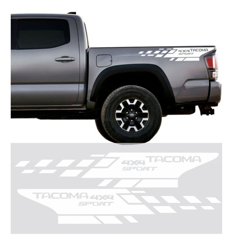 Sticker Calca De Caja Batea Toyota Tacoma 4x4  Sport Foto 5