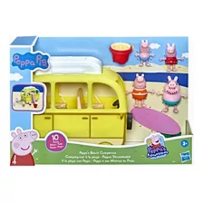 Peppa Camper De Playa Autocaravana C/ 4 Personajes Campervan