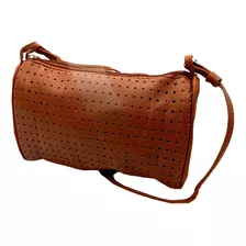 Bolsa De Hombro Pequeña Tipo Cartera Para Mujer Cierre Bolso Color Marrón Correa De Hombro Mismo Color De La Bolsa