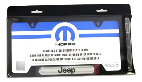 Porta Placa Negro Logo Jeep Grand Cherokee L Jeep 22/23 Foto 4