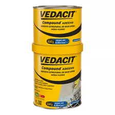 Compound Adesivo Estrutural A+b 1 Kg - Vedacit