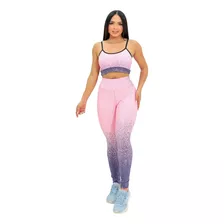 Conjunto Feminino Fitness Legging Cropped Top Bojo Premium