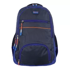 Mochila Lotto Modelo Bastile X0136 Color Azul-negro