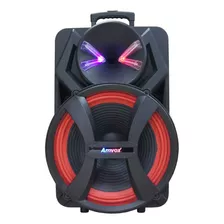 Caixa Amplificada 1100w Amvox Aca 1100 Tws Led Woofer 18 Biv