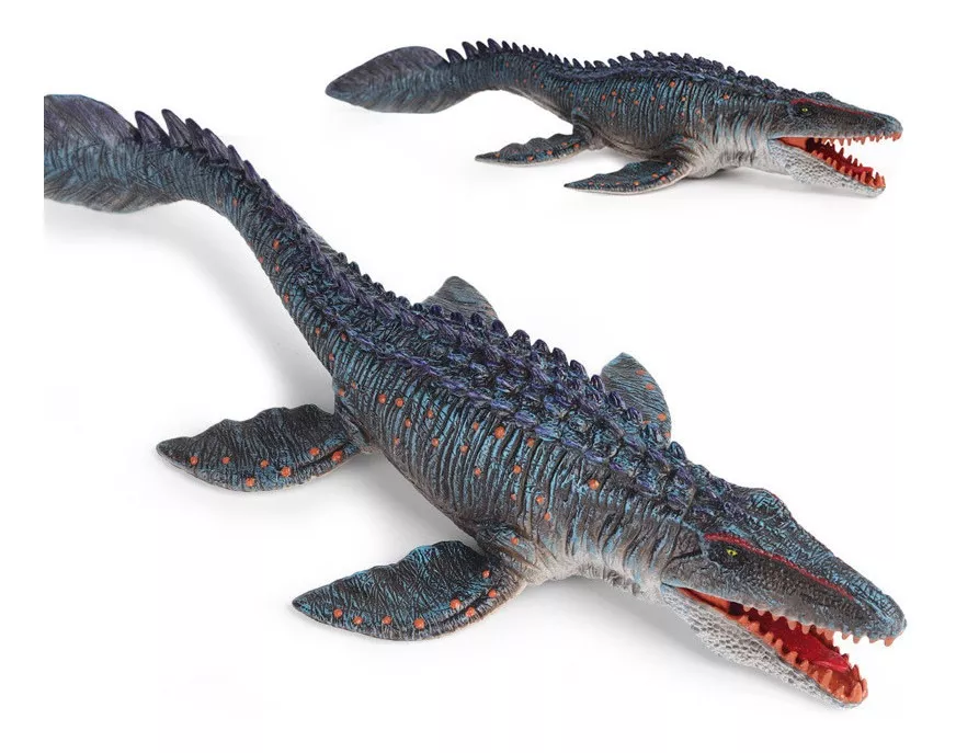 Ornamentos De Animais De Brinquedo Mosasaurus Com Boca Móvel
