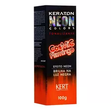 Tintura Kert Cosméticos Keraton Neon Colors Tonalizante Tom Cosmic Flamingo X 100g