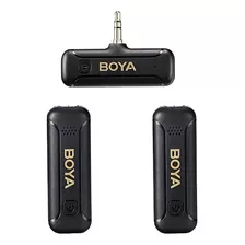 Boya By-wm3t2-m2 Micrófono Inalámbrico Doble P/ Cám. Y Grab. Color Negro