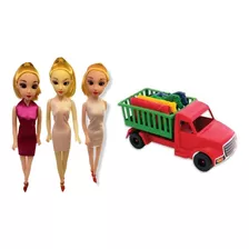 20brinquedos Boneca Caminhão C/ Animal Criança Doação Atacad