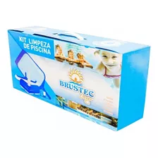 Kit De Acessórios P/ Limpeza Piscina Lazer Brustec 6 Itens