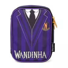 Estojo Escolar 100 Lápis Wandinha Up4you Juvenil Cor Roxo