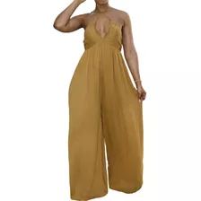 Macacão Feminino Longo Pantalona Plus Size Festa Chique 246k