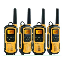 4 Rádio Comunicador Rc4100 Waterproof Ip67 Até 20km+ Brinde