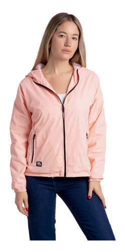 Campera Mujer Rompevientos Impermeable Capucha C.art. 704