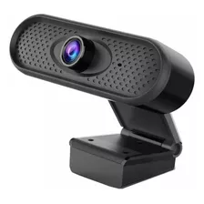 Webcam Cámara Web 720p Hd Usb Micrófono Incluido Plug&play Color Negro