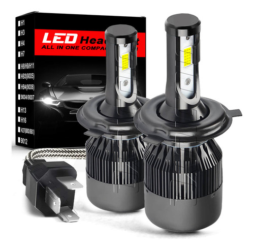 Par De Faros Led Redondos De 7  Para Dodge B100 Van B200 Dodge Ram Van