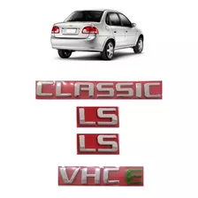 Emblema Letreiro Classic Ls Vhce Kit 4pçs Gm Chevrolet