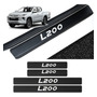 Sticker Cubre Estribos Fibra Carbon Para Mitsubishi Montero