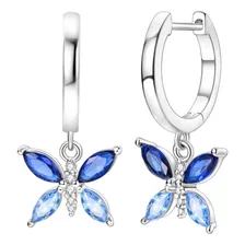 Pendientes Mariposas Circones Plata Fina 925 