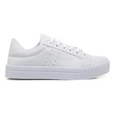 Tênis Feminino Branco Casual Lindo Lançamento 