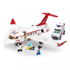 Brinquedo Montar Avião + Ônibus Com 570 Peças Total 