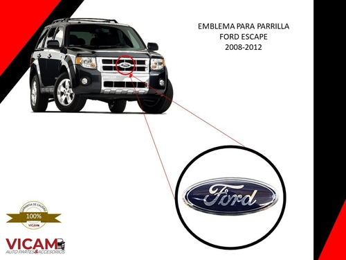 Emblema De Parrilla Ford Escape 2008-2012 (original Ford) Foto 4