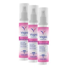 Kit 3 Desodorantes Íntimos Vagisil Proteção Odor Block 60ml